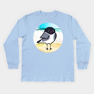 Gull at the Beach (Large Print) Kids Long Sleeve T-Shirt